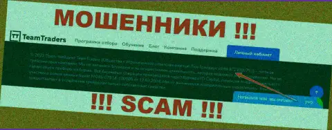 Будьте весьма внимательны !!! Регистрационный номер TeamTraders Ru: 9721090751 может быть ненастоящим