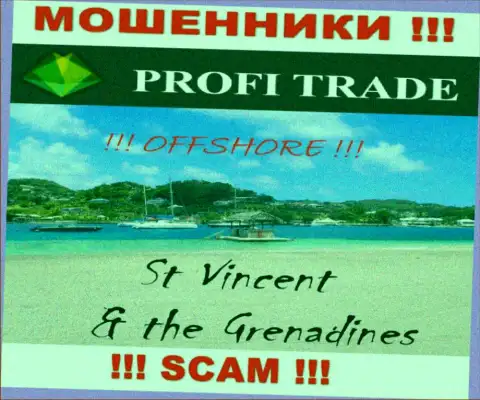 Базируется организация Profi Trade LTD в оффшоре на территории - Сент-Винсент и Гренадины, ШУЛЕРА !!!