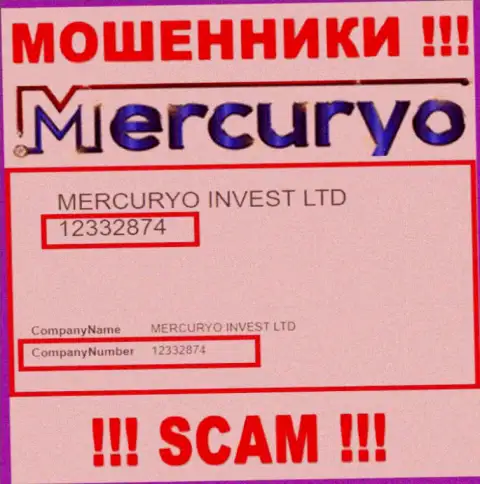 Регистрационный номер противоправно действующей организации Mercuryo Co Com: 12332874
