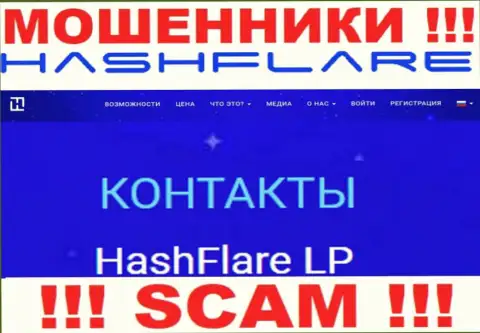 Инфа о юридическом лице интернет-мошенников HashFlare Io