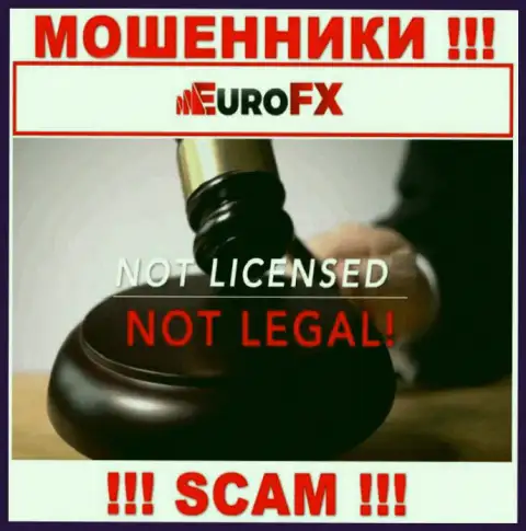 Данных о лицензии EuroFXTrade на их официальном сайте нет - это РАЗВОДИЛОВО !!!