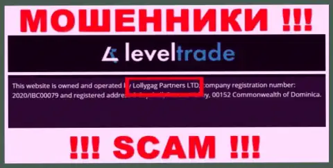 Вы не сможете сберечь собственные денежные вложения связавшись с компанией LevelTrade Io , даже если у них есть юридическое лицо Lollygag Partners LTD