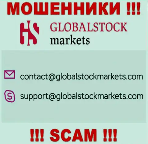 Установить контакт с мошенниками Глобал СтокМаркетс сможете по этому адресу электронной почты (инфа взята с их портала)