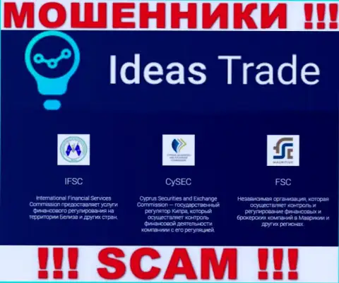 Противоправные действия IdeasTrade покрывает мошеннический регулирующий орган: CySEC