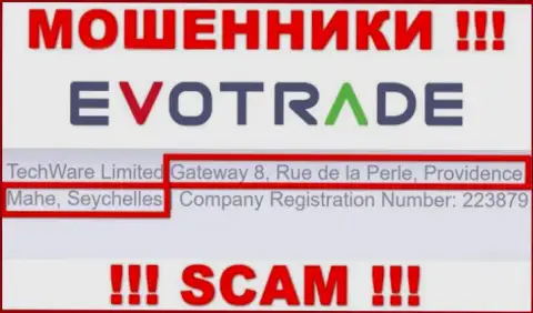 Из TechWare Limited вернуть обратно вложенные деньги не выйдет - указанные ворюги засели в офшоре: Gateway 8, Rue de la Perle, Providence, Mahe, Seychelles