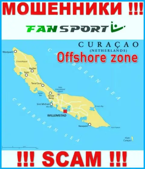Офшорное место регистрации Фан-Спорт Ком - на территории Curacao