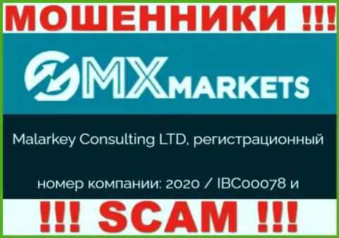 ГМИксМаркетс - регистрационный номер internet мошенников - 2020 / IBC00078