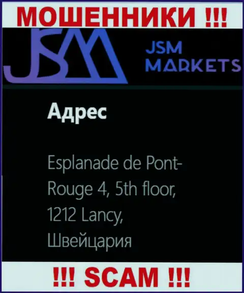 Не нужно совместно работать с internet махинаторами JSM Markets, они показали фейковый юридический адрес