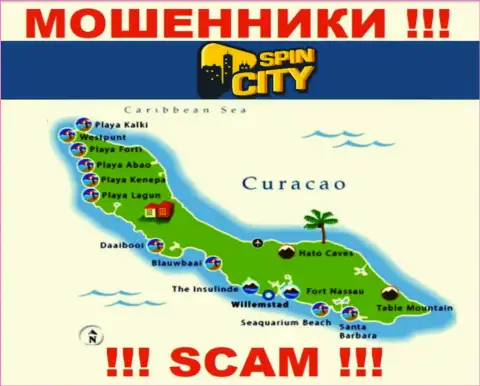 Официальное место базирования SpinCity на территории - Curacao
