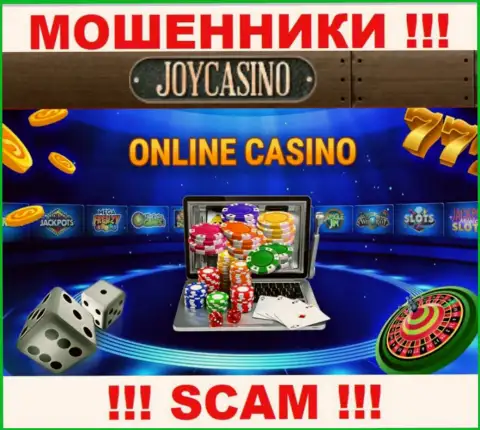 Область деятельности Joy Casino: Интернет казино - хороший заработок для интернет-разводил