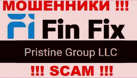 Юридическое лицо, которое управляет интернет ворами Фин Фикс - это Pristine Group LLC