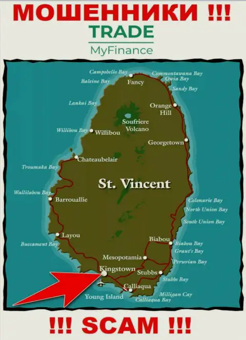 Официальное место регистрации internet лохотронщиков Trade My Finance - Kingstown, Saint Vincent and the Grenadines