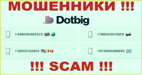 БУДЬТЕ БДИТЕЛЬНЫ !!! Неведомо с какого номера телефона могут звонить internet-обманщики из DotBig LTD