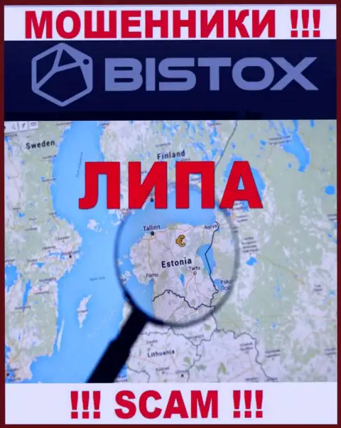 Ни слова правды касательно юрисдикции Bistox Com на интернет-портале организации нет - это мошенники