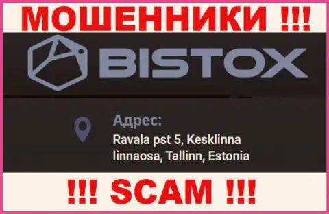 Избегайте сотрудничества с конторой Bistox - данные мошенники засветили липовый юридический адрес