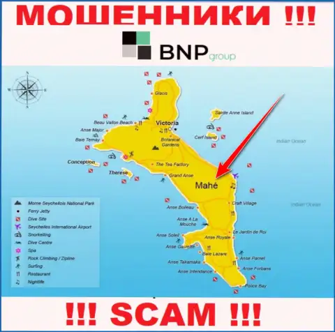 BNPLtd имеют регистрацию на территории - Маэ, Сейшельские острова, остерегайтесь взаимодействия с ними
