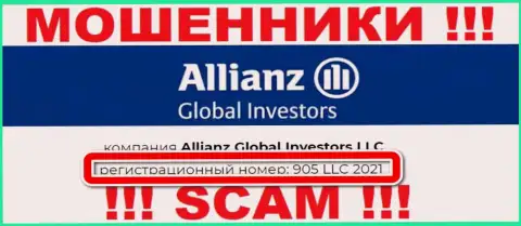 Allianz Global Investors LLC - ШУЛЕРА ! Номер регистрации компании - 905 LLC 2021