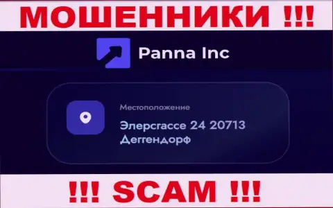 Адрес организации ПаннаИнк на официальном веб-портале - фиктивный !!! ОСТОРОЖНО !