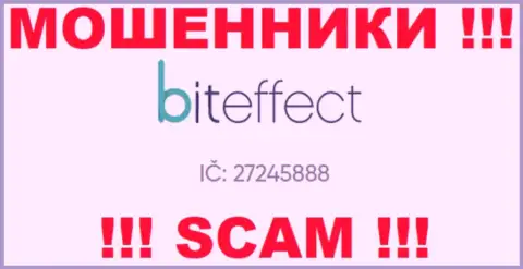 Номер регистрации еще одной неправомерно действующей компании BitEffect Net - 27245888