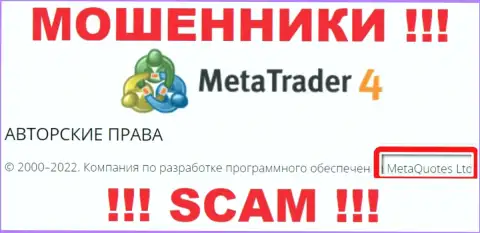 MetaQuotes Ltd это руководство незаконно действующей компании Мета Трейдер 4