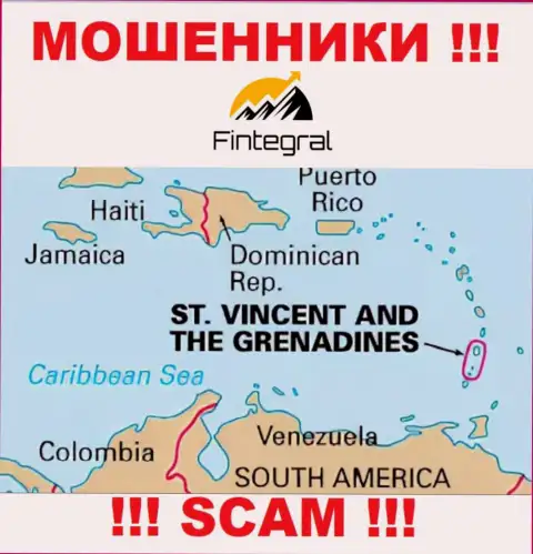 St. Vincent and the Grenadines - здесь официально зарегистрирована мошенническая контора ФинтегралВорлд