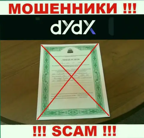 У компании дИдХ Эксчендж напрочь отсутствуют сведения об их лицензионном документе - это коварные мошенники !!!