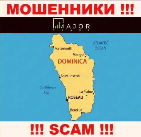 Мошенники MajorTrade засели на территории - Commonwealth of Dominica, чтобы скрыться от наказания - РАЗВОДИЛЫ