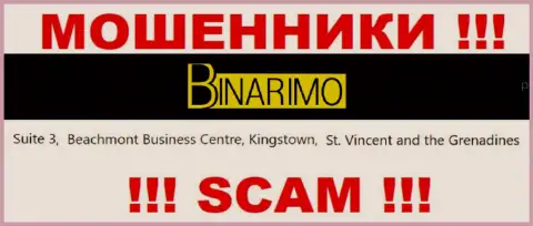 Binarimo Com - это интернет-обманщики ! Скрылись в оффшорной зоне по адресу Suite 3, ​Beachmont Business Centre, Kingstown, St. Vincent and the Grenadines и вытягивают финансовые средства клиентов