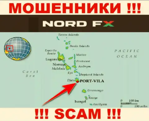 Nord FX сообщили на своем ресурсе свое место регистрации - на территории Вануату