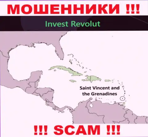 ИнвестРеволют расположились на территории - Kingstown, St Vincent and the Grenadines, избегайте работы с ними