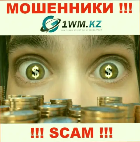 На сайте мошенников 1 ВМ Кз нет ни намека об регуляторе указанной конторы !!!