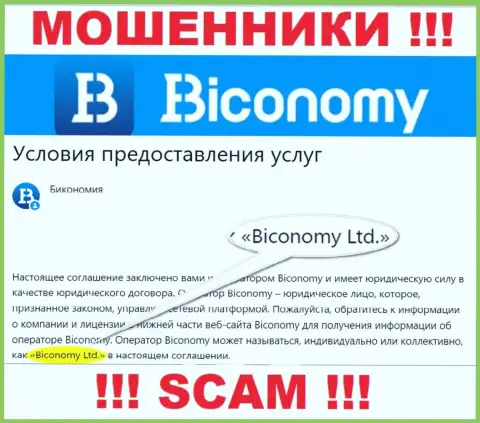 Юридическое лицо, которое управляет ворами Бикономи это Biconomy Ltd