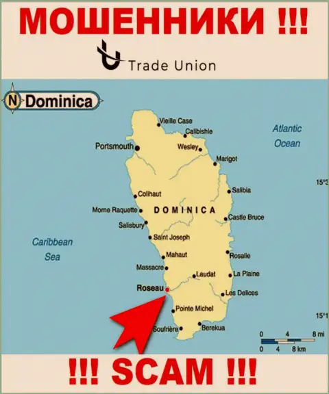Commonwealth of Dominica - именно здесь юридически зарегистрирована организация Trade Union Pro