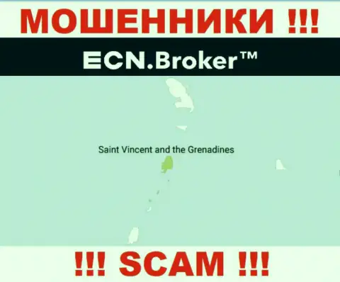 Базируясь в оффшорной зоне, на территории St. Vincent and the Grenadines, ECN Broker безнаказанно оставляют без средств лохов