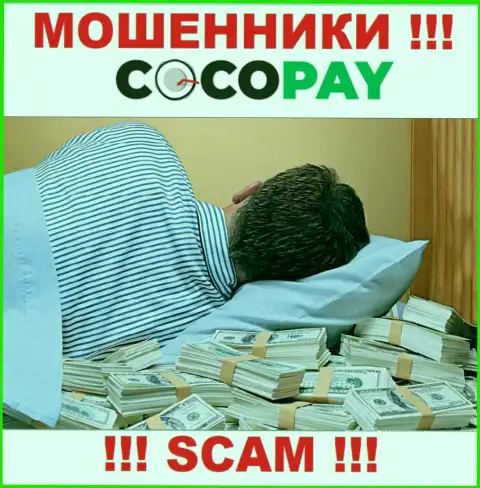 Вы не возвратите деньги, вложенные в организацию Coco Pay - это internet шулера ! У них нет регулятора