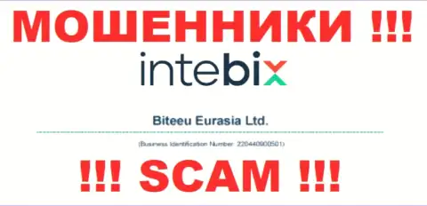 Как представлено на официальном онлайн-сервисе мошенников Intebix: 220440900501 - это их регистрационный номер