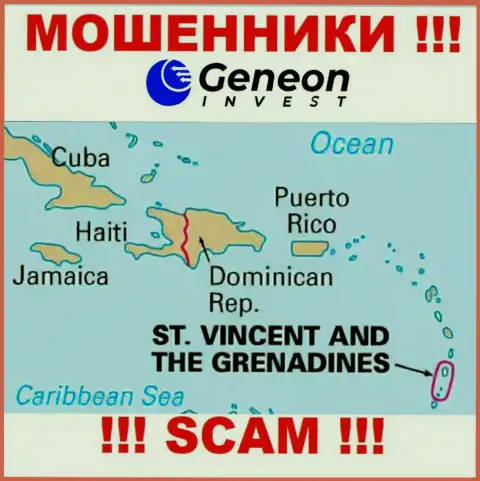 ГенеонИнвест имеют регистрацию на территории - St. Vincent and the Grenadines, остерегайтесь взаимодействия с ними