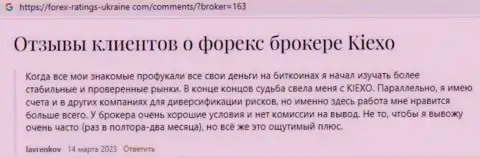 Отзывы трейдеров об работе дилинговой компании Киексо, размещенные сайте forex ratings ukraine com